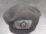 WW2 Duitse panzer baret zeldzaam, Ophalen of Verzenden