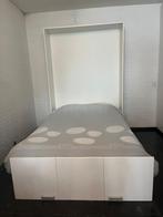 bedkast, Huis en Inrichting, Slaapkamer | Bedden, Ophalen, Overige materialen, Gebruikt, Wit