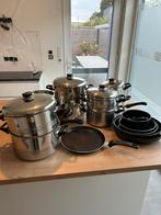 Kookpotten set KERAMISCH, Ophalen, Inox, Gebruikt, Keramische plaat