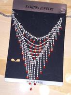 Collier femme, Handtassen en Accessoires, Kettingen, Ophalen, Nieuw, Steen of Mineraal, Zilver