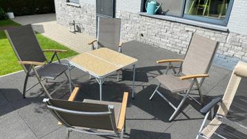 tuinstoelen aluminium en inox rvs (nieuw) beschikbaar voor biedingen