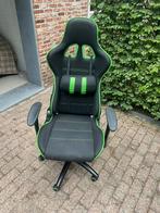 Game stoel - zwart/ groen, Ophalen of Verzenden, Zwart