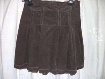 bruine velours rok KDH basics: maat 164 beschikbaar voor biedingen