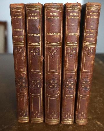 Oude boeken: Alfred de Musset collectie 1866-1879