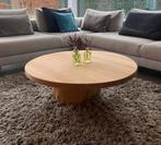 Ronde massief eiken salontafel, Huis en Inrichting, Tafels | Salontafels, Ophalen, 50 tot 100 cm, Eikenhout, 50 tot 100 cm