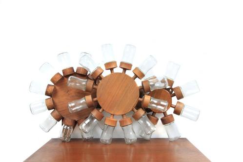 Vintage 3X Digsmed Denemarken Scandinavische Spice Wheel Wal, Antiek en Kunst, Kunst | Designobjecten, Ophalen of Verzenden