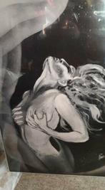 oeuvre originale signée et certifiée la femme, Antiek en Kunst, Kunst | Schilderijen | Modern, Ophalen of Verzenden