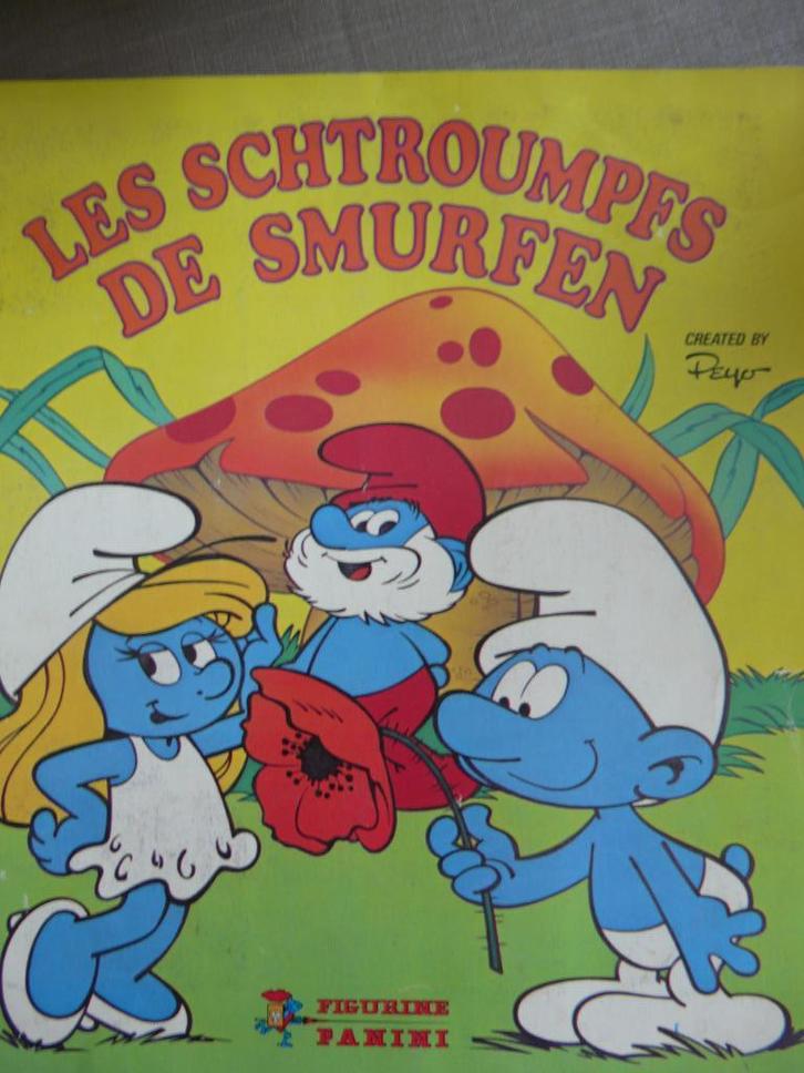 Panini stickeralbum De Smurfen/Les Schtroumpfs 1982, Verzamelen, Stickers, Zo goed als nieuw, Strip of Tekenfilm, Ophalen