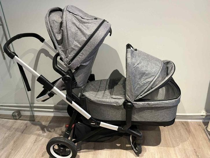 Thule sleek duo buggy, Enfants & Bébés, Poussettes & Combinaisons, Utilisé, Poussette, Autres marques, Voiture duo, Avec siège auto