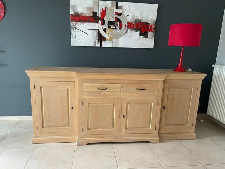 Klassieke Massieve houten eetkamerset, Huis en Inrichting, Complete eetkamers, Zo goed als nieuw, Ophalen
