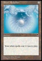 Pearl Medallion - TMP - MTG - GOED, Ophalen of Verzenden