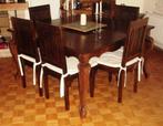 Schitterende teakhouten tafel 140cm UNIEK EXEMPLAAR, Nieuw, Ophalen of Verzenden, 75 cm of meer, 100 tot 150 cm