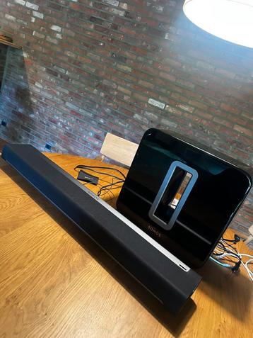 Sonos playbar en sub, Audio, Tv en Foto, Soundbars, Ophalen, Zo goed als nieuw