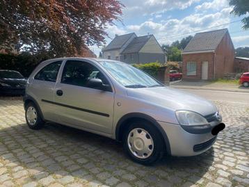 Opel Corsa C, benzine, airco, 2002, Autos, Argent ou Gris, Achat, Entreprise, Boîte manuelle