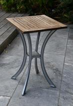Teak tuin bijzettafeltje, Tuin en Terras, Ophalen, Zo goed als nieuw, Aluminium