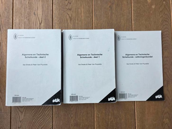 Cursus Algemene en Technische Scheikunde KUL, Boeken, Studieboeken en Cursussen, Zo goed als nieuw, Ophalen of Verzenden