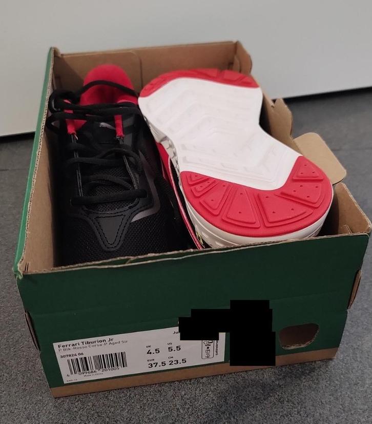 Loopschoen Puma Ferrari Tiburion jr, maat 37,5 (nieuw), Sport en Fitness, Loopsport en Atletiek, Nieuw, Overige typen, Overige sporten