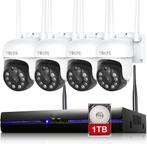 Kit Caméra de Surveillance WiFi 3MP, 10CH NVR, Nocturne NEUF, Ophalen of Verzenden, Nieuw