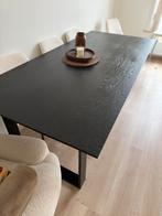 Table en noir vrai bois, Comme neuf, Enlèvement, 50 à 100 cm, Chêne