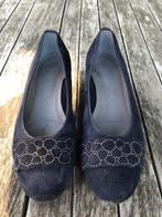 blauwe elegante schoenen - daim - ARA - maat 37, Blauw, Schoenen met lage hakken, Zo goed als nieuw, Ara
