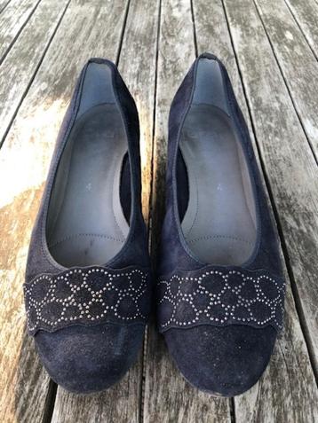 chaussures élégantes bleues - daim - ARA - pointure 37