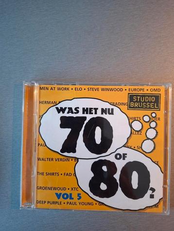 2cd. Was het nu 70 of 80 ? Vol. 5. (Studio Brussel). beschikbaar voor biedingen