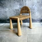 Chaise en bois massif avec pieds coniques, Antiquités & Art, Enlèvement ou Envoi