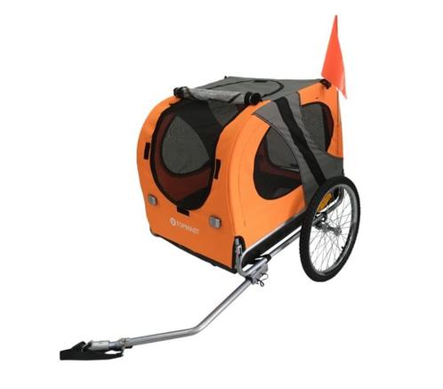 Fietskar Opvouwbaar Honden Fiets Kar Oranje nu voor € 129,00, Dieren en Toebehoren, Honden-accessoires, Nieuw, Ophalen of Verzenden