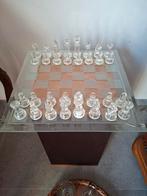Mooie glazen schaakspel., Hobby en Vrije tijd, Ophalen