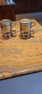 Set van 2 verzilverde koffiefilters, Antiek en Kunst, Ophalen