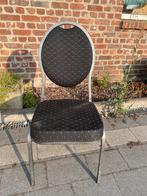 Stapelbare stoelen, Huis en Inrichting, Stoelen, Ophalen, Zo goed als nieuw, Grijs, Stof