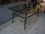 salontafel set :glas en brons: 2 tafels, Antiek en Kunst, Ophalen, Brons
