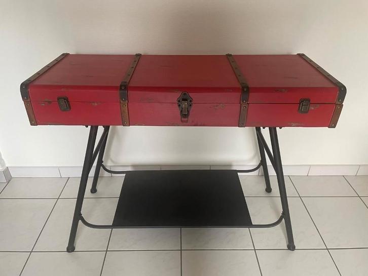 => Belle table à bagages - Table d'appoint <=, Maison & Meubles, Tables | Tables d'appoint, Comme neuf, Rectangulaire, Enlèvement
