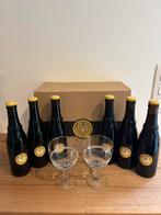 Westvleteren coffret cadeau 6 bouteilles brune XII + 2verres, Verzamelen, Ophalen of Verzenden, Flesje(s)