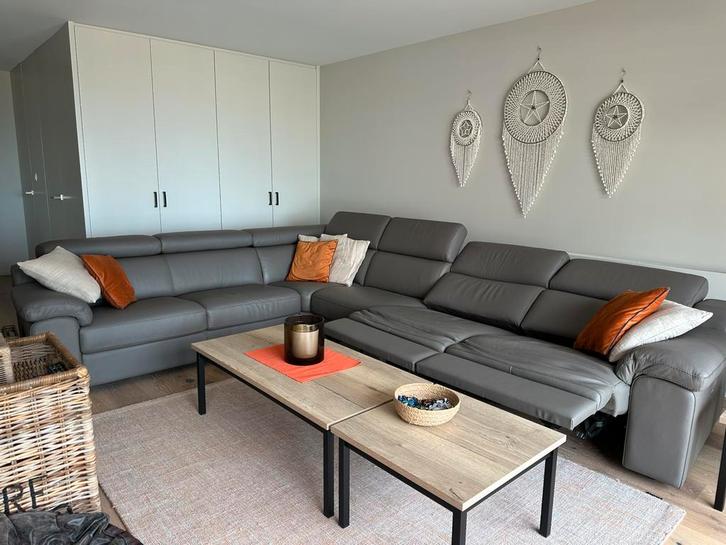 Nieuw Lederen  salon, Antiek en Kunst, Antiek | Meubels | Stoelen en Sofa's, Ophalen