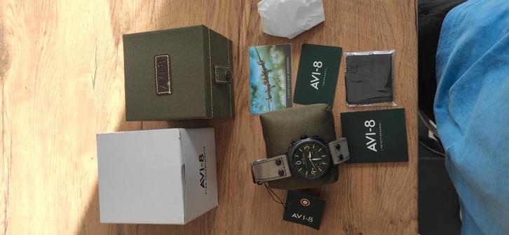 Avi-8 Lancaster bomber horloge model AV-4022-05, Handtassen en Accessoires, Horloges | Heren, Zo goed als nieuw, Ophalen of Verzenden