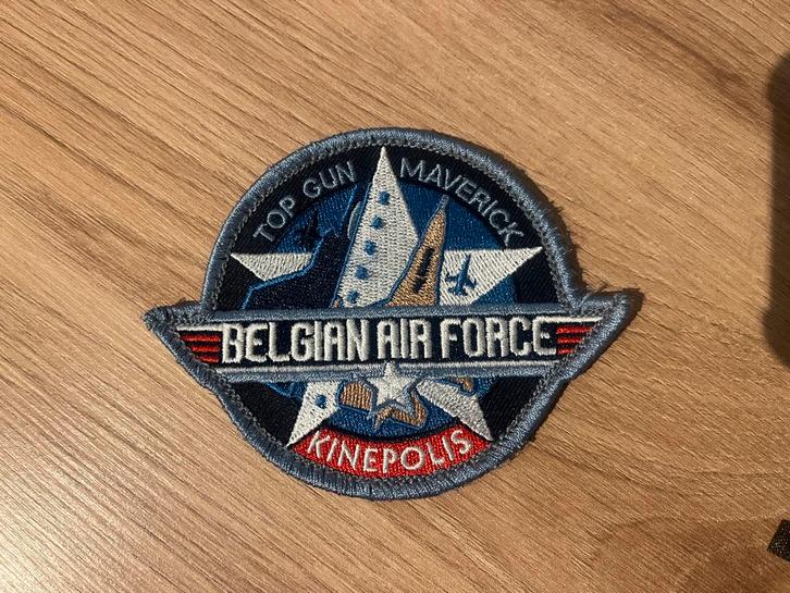 Patch Belgian Air Force Top Gun Maverick, Verzamelen, Militaria | Algemeen, Luchtmacht, Embleem of Badge, Ophalen of Verzenden