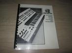 Gezocht Synthesizer Literatuur (Boeken, Brochure's,Manual's), Musique & Instruments, Synthétiseurs, Enlèvement ou Envoi, Utilisé