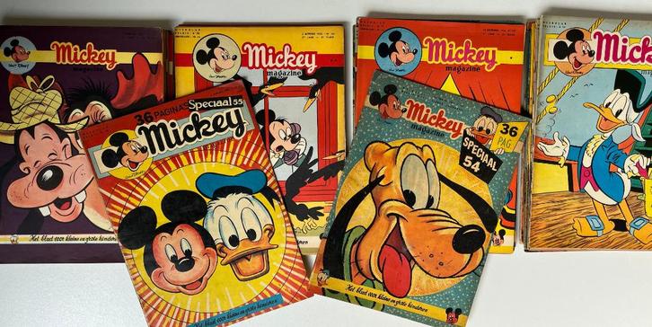 Mickey Magazine - Disney - verzameling - 1953/1958, Boeken, Stripverhalen, Verzenden