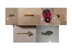 6 broches vintage entre 1960-1990, Bijoux, Sacs & Beauté, Bijoux anciens, Enlèvement, Autres matériaux, Broche