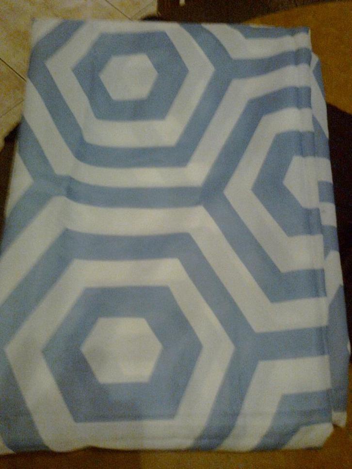 Douche ophang en gordijn, Huis en Inrichting, Badkamer | Badtextiel en Accessoires, Zo goed als nieuw, Overige typen, Blauw, Ophalen
