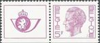 1702g - uitgiftejaar 1973 - koning Boudewijn 5 F postfris XX, Postzegels en Munten, Koninklijk huis, Orginele gom, Ophalen of Verzenden