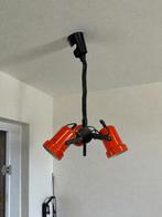 vintage oranje luster met 3 spots, Enlèvement ou Envoi