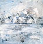 Spitsbergen, acrylverfschilderij 60x60 cm., Enlèvement ou Envoi