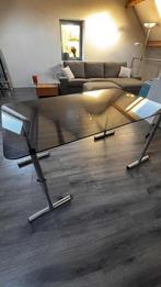 Bureau - glas, Huis en Inrichting, Bureaus, Ophalen, In hoogte verstelbaar, Zo goed als nieuw, Bureau