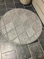 Binnen/buiten tapijt rond 120cm grijs, Huis en Inrichting, Ophalen, Rond, Zo goed als nieuw, Grijs