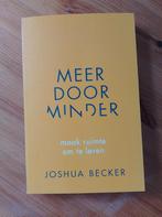 Meer door Minder - Joshua becker, Livres, Utilisé, Enlèvement ou Envoi