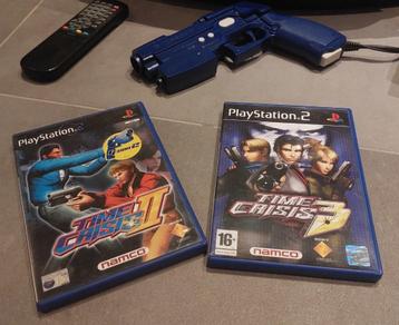 Playstation 2 - Timecrisis 2 + 3 + Gcon + tv beschikbaar voor biedingen