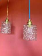 Vintage hanglamp Glas Transparant, Ophalen of Verzenden, Gebruikt, Glas, Minder dan 50 cm