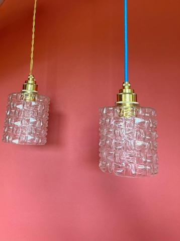 Vintage hanglamp Glas Transparant beschikbaar voor biedingen